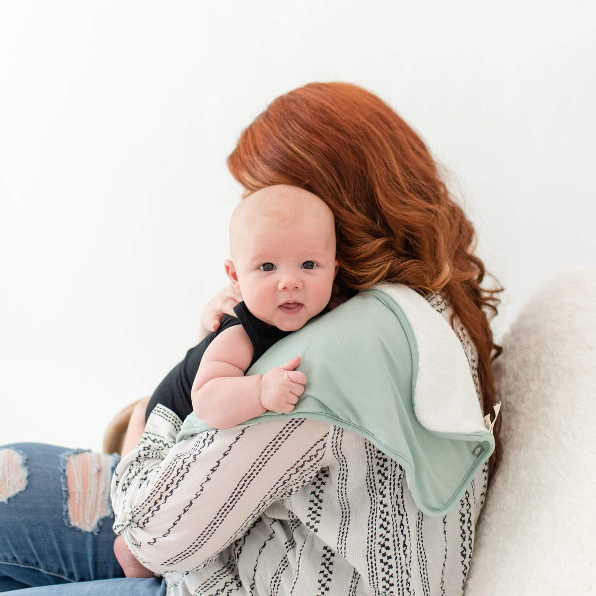 Burp Cloth in Sage
