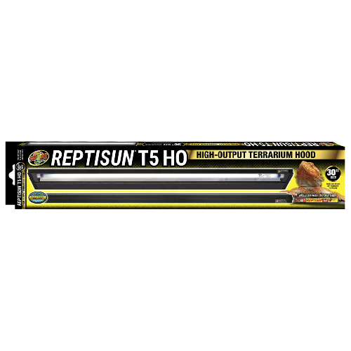LF-77 Zoo Med Reptisun T5 HO 30" Hood and 22" T5 10.0 UVB Lamp 24W