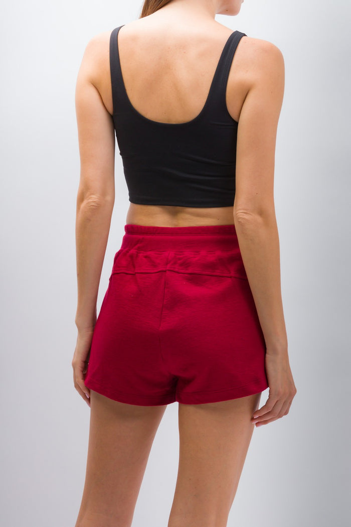 Lily | Women's Anti-Stain Textured Knit Shorts