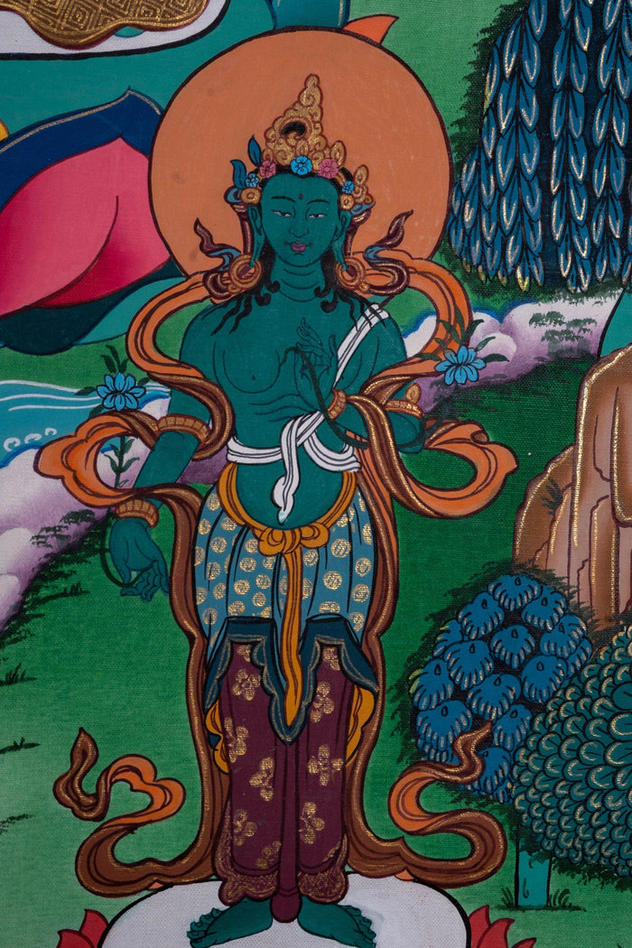 Long Life Amitabha Buddha Thangka - Himalayas Shop