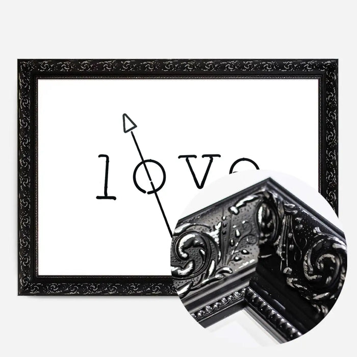 21x30cm | 8¼ x 11¾in / Black Ornate Frame
