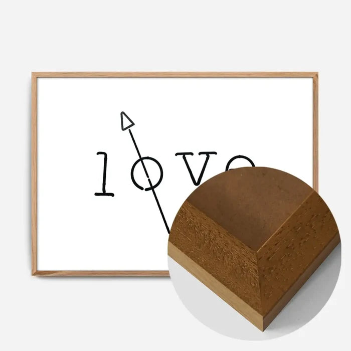 21x30cm | 8¼ x 11¾in / Oak Wood Frame