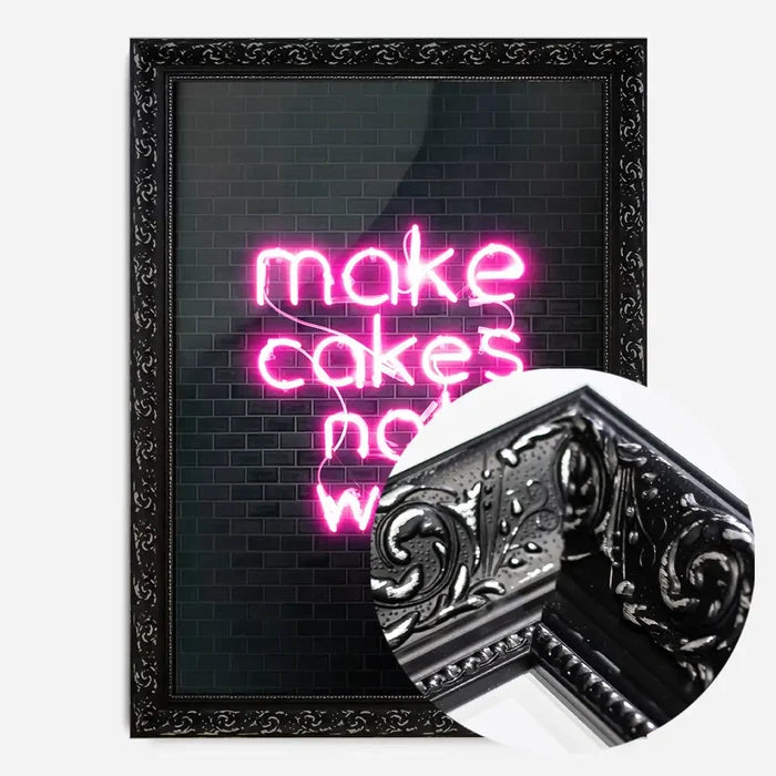 21x30cm | 8¼ x 11¾in / Black Ornate Frame