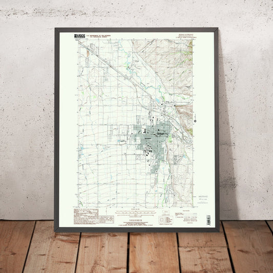 Map of Bozeman, Montana by USGS, 1987 – Bridger Range, Hyalite Canyon & Gallatin River