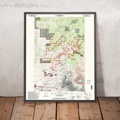 Map of Butte, Montana by USGS, 1996 – Deer Lodge National Forest & Silver Bow Creek