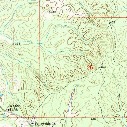 Map of Tupelo, Mississippi by USGS, 1992 – Natchez Trace Parkway & US Route 45