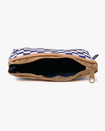 Maple & Moon Bag, Coin Pouch, Blue Ichimatsu