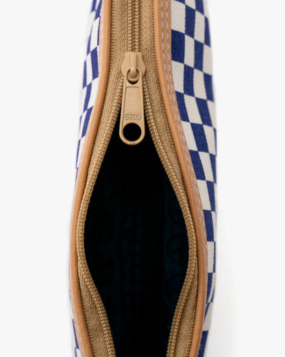 Maple & Moon Bag, Pencil Pouch, Blue Ichimatsu
