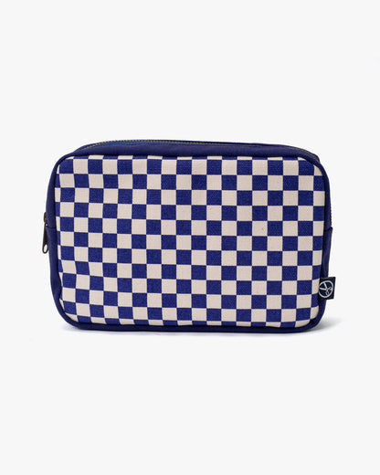 Maple & Moon Bag, Pouch, Blue Ichimatsu