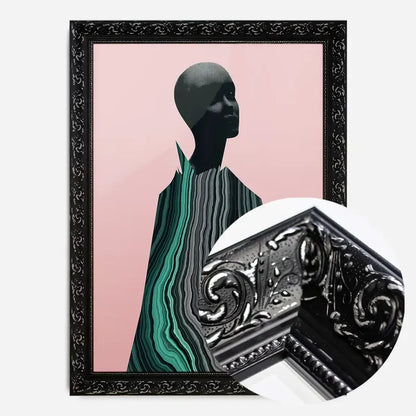 21x30cm | 8¼ x 11¾in / Black Ornate Frame