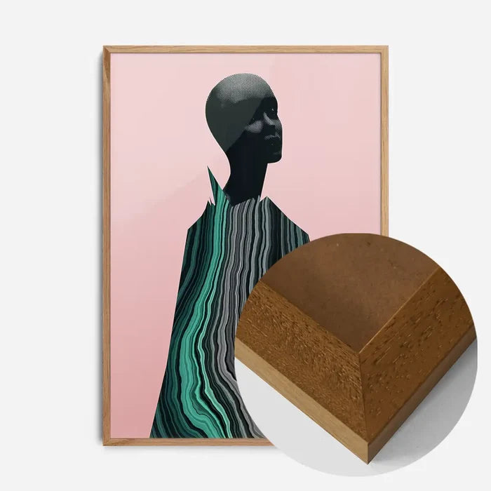 21x30cm | 8¼ x 11¾in / Oak Wood Frame
