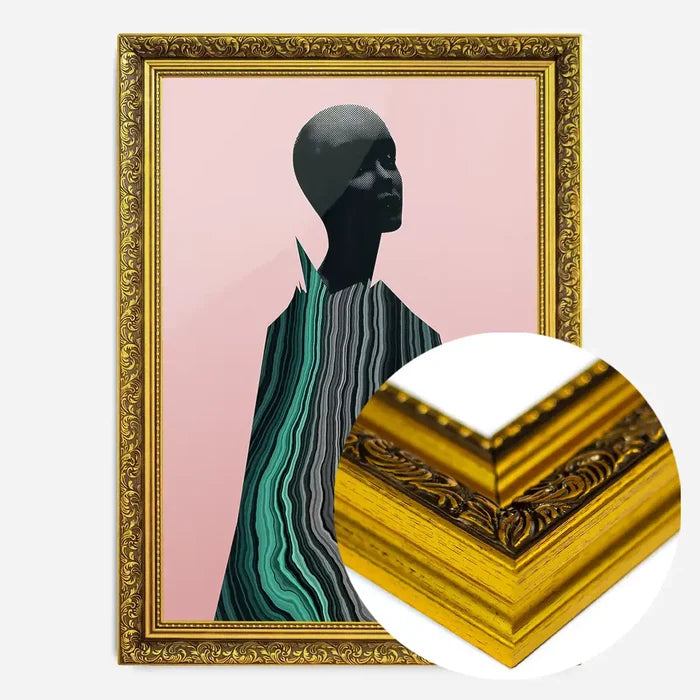 21x30cm | 8¼ x 11¾in / Gold Ornate Frame