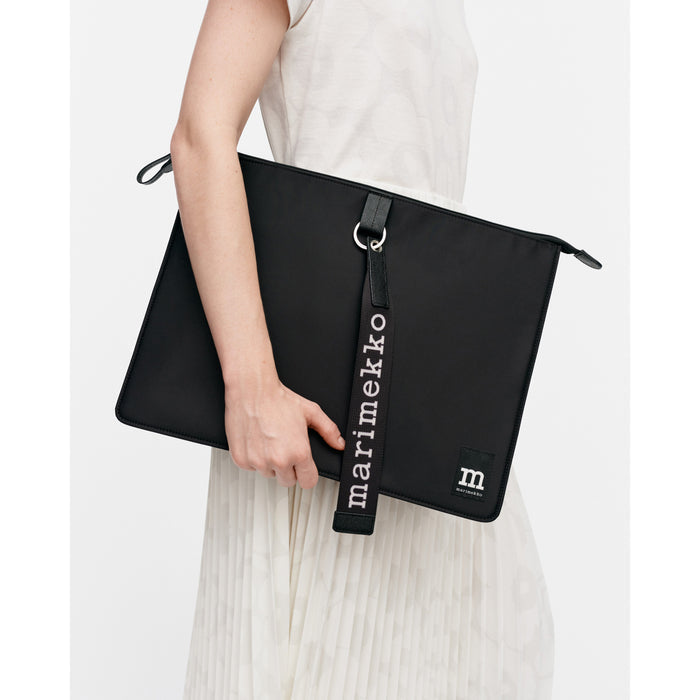 Marimekko Laptop Sleeve Solid Black Eleish Van Breems Home