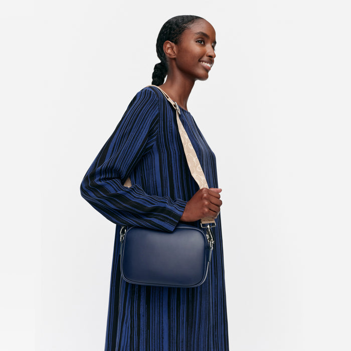 Marimekko Soft Gratha Shoulder Bag Navy Eleish Van Breems Home