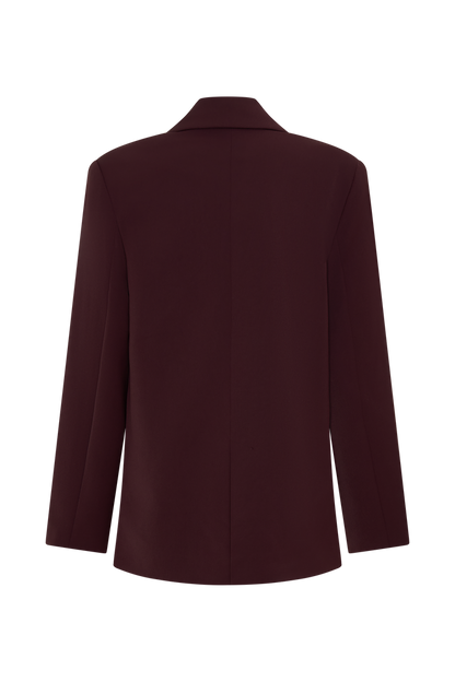 Mateo Oversized Blazer - Mahogany
