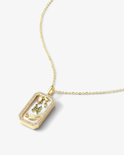 Zodiac Amulet Necklace - Gold
