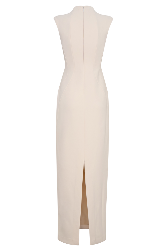 Michelle Cut Out Maxi Dress - Buttercream