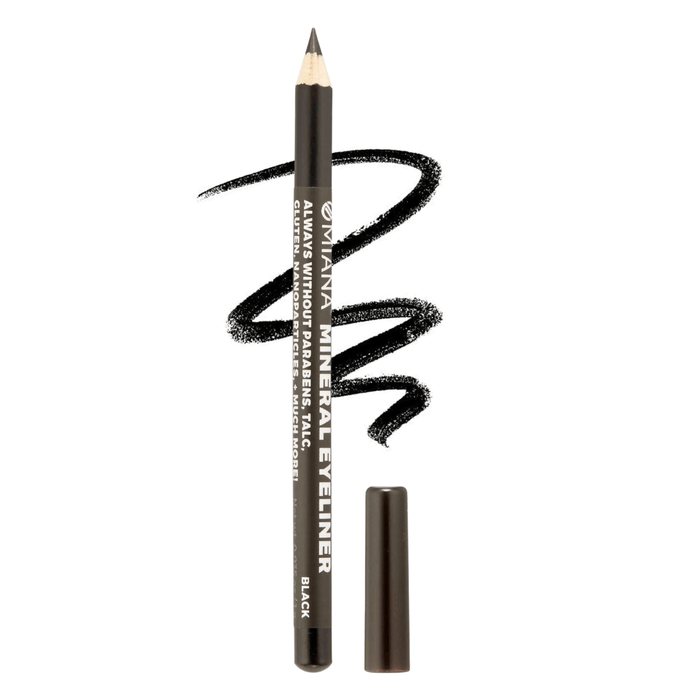 Omiana Natural Cosmetics Eyeliner Black Mineral Pencil Eyeliners - No Titanium Dioxide; Mica-Free Options!