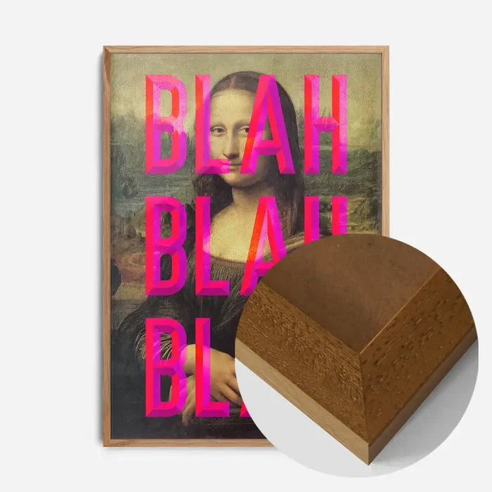 21x30cm | 8¼ x 11¾in / Oak Wood Frame