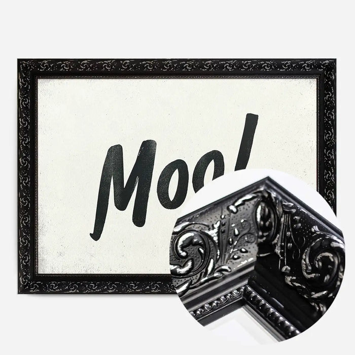 21x30cm | 8¼ x 11¾in / Black Ornate Frame