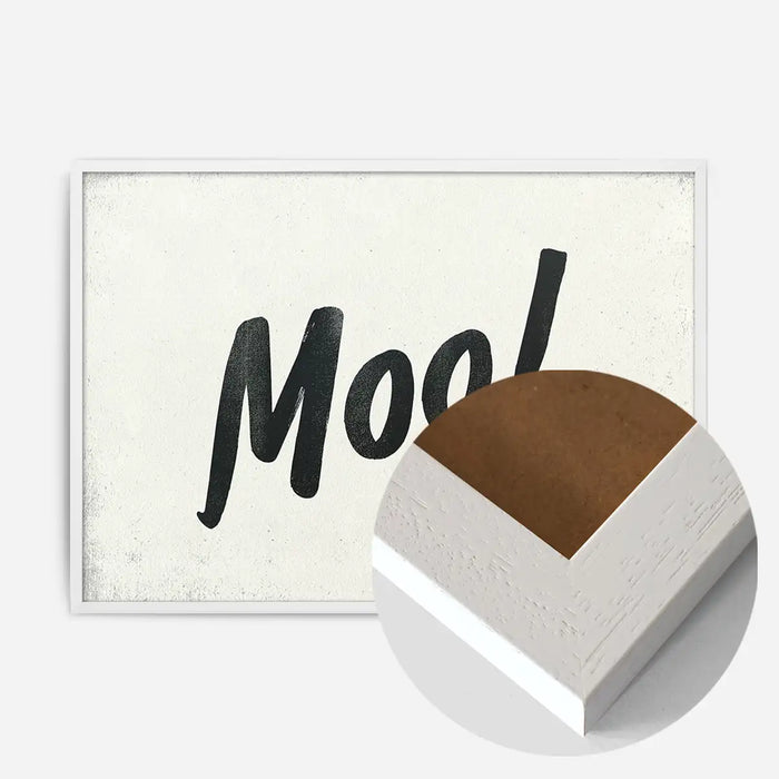 21x30cm | 8¼ x 11¾in / White Wood Frame