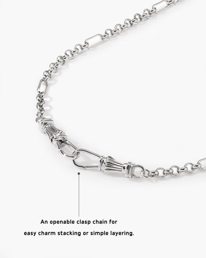 Deco Clasp Chain Necklace