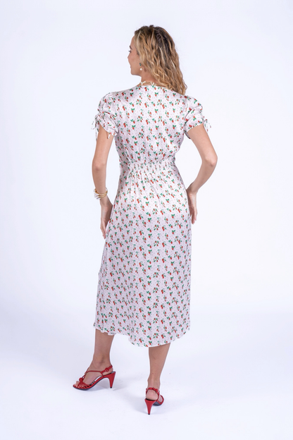 Model wearing New Day Originals Babbington Strawberries & Cream Dress by New Day Originals, shop New Day Originals at Dotique