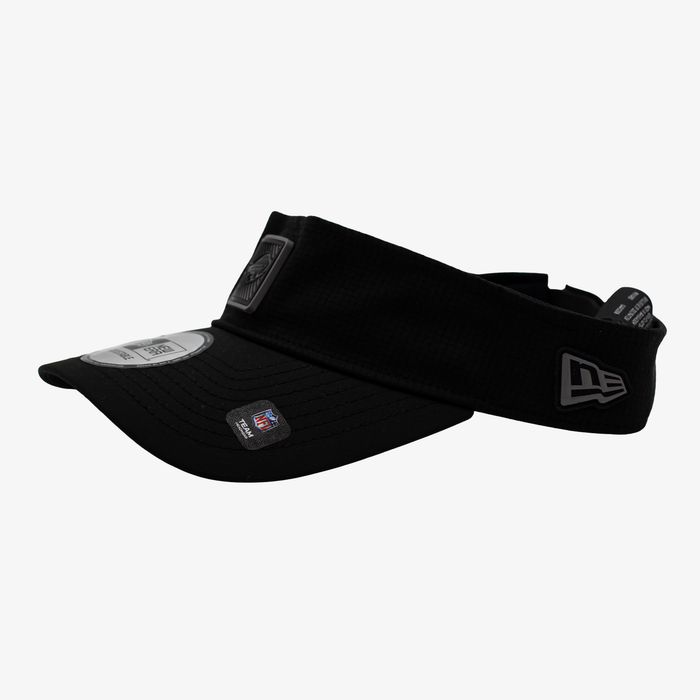 New Era Bills 2026 Training Camp Black with Black Brim Sun Visor