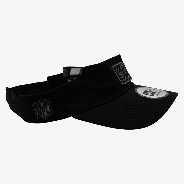 New Era Bills 2026 Training Camp Black with Black Brim Sun Visor
