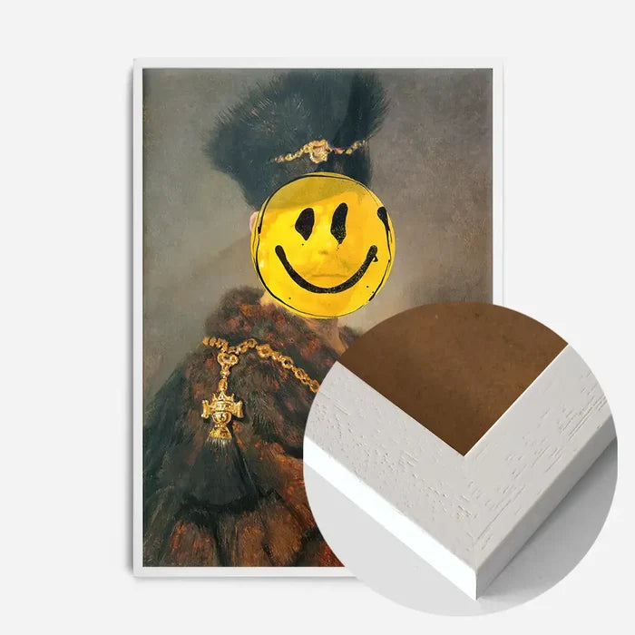 21x30cm | 8¼ x 11¾in / White Wood Frame