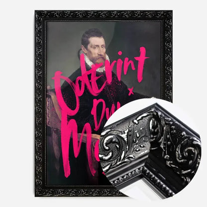 21x30cm | 8¼ x 11¾in / Black Ornate Frame