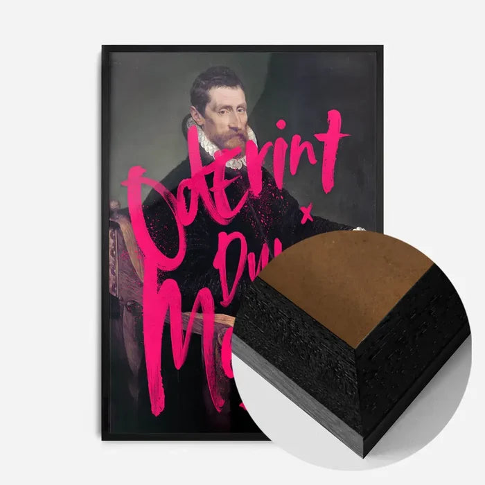 21x30cm | 8¼ x 11¾in / Black Wood Frame