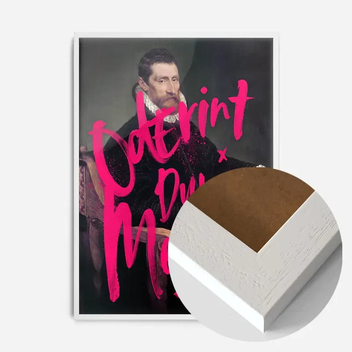 21x30cm | 8¼ x 11¾in / White Wood Frame