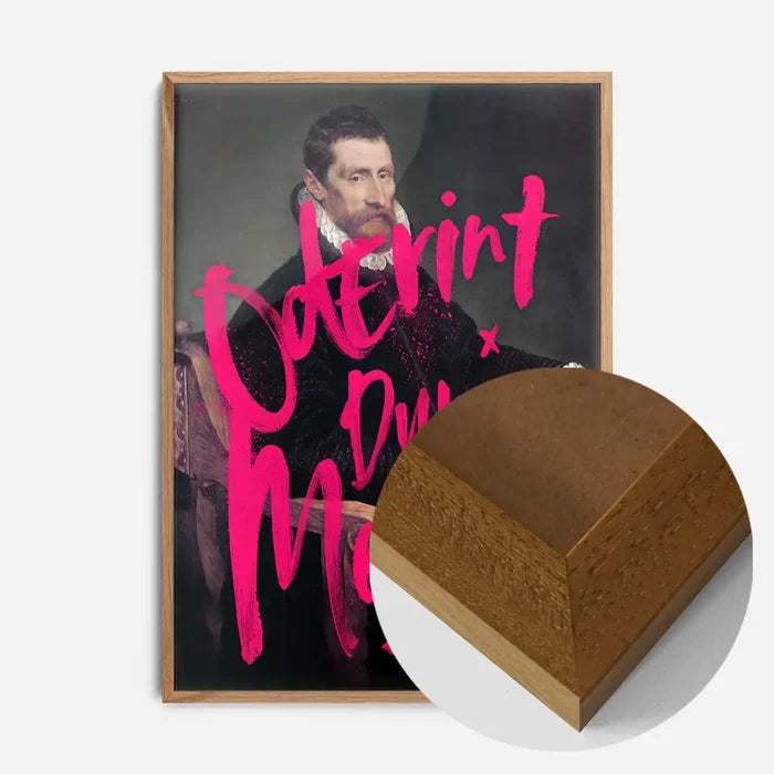 21x30cm | 8¼ x 11¾in / Oak Wood Frame
