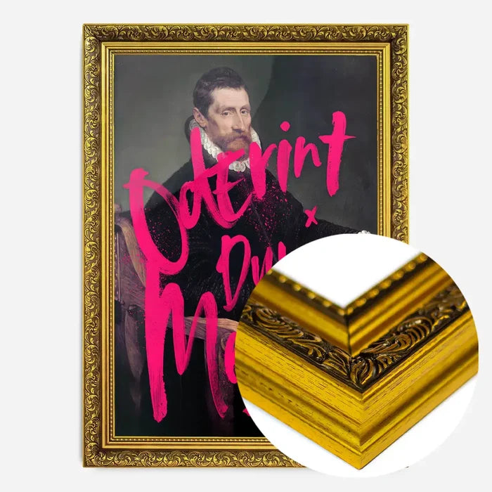 21x30cm | 8¼ x 11¾in / Gold Ornate Frame