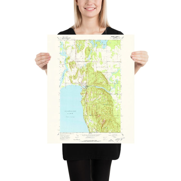 Old Map of Bigfork, Montana by USGS, 1962 – Flathead Lake, Swan River & Mission Mountains
