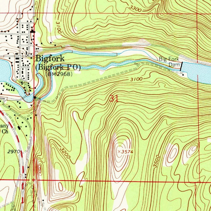 Old Map of Bigfork, Montana by USGS, 1962 – Flathead Lake, Swan River & Mission Mountains