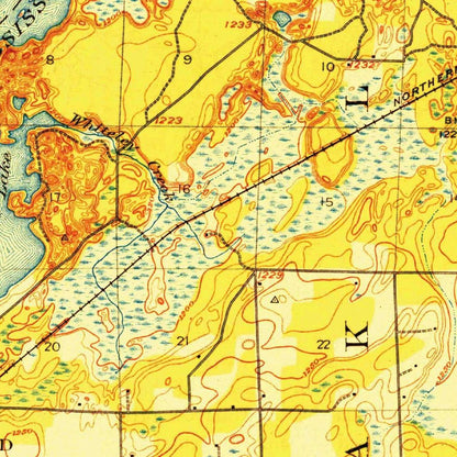 Old Map of Brainerd, Minnesota by USGS, 1918 – Crow Wing County, Mississippi River & Long Lake