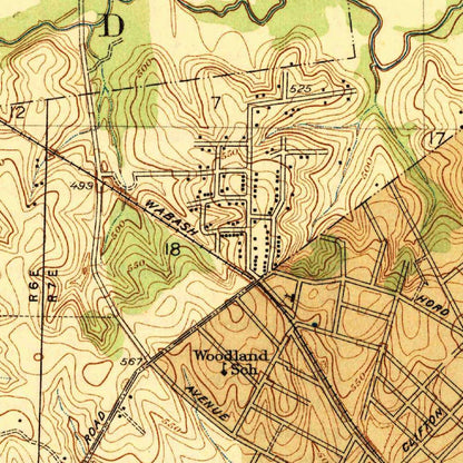 Old Map of Clayton, Missouri by USGS, 1941 – St. Louis, Forest Park & University City