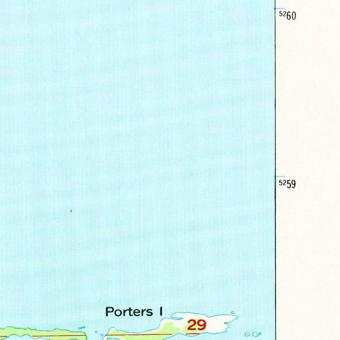 Old Map of Copper Harbor, Michigan by USGS, 1948 – Lake Medora & Lake Superior