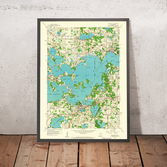 Old Map of Excelsior, Minnesota by USGS, 1958 – Lake Minnetonka & Wayzata