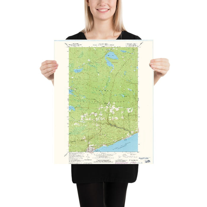 Old Map of Grand Marais, Minnesota by USGS, 1960 – Lake Superior & Boundary Waters Canoe Area