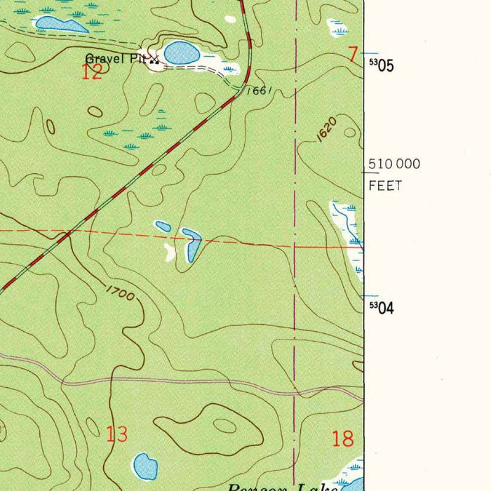 Old Map of Grand Marais, Minnesota by USGS, 1960 – Lake Superior & Boundary Waters Canoe Area