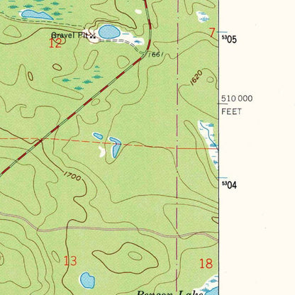 Old Map of Grand Marais, Minnesota by USGS, 1960 – Lake Superior & Boundary Waters Canoe Area