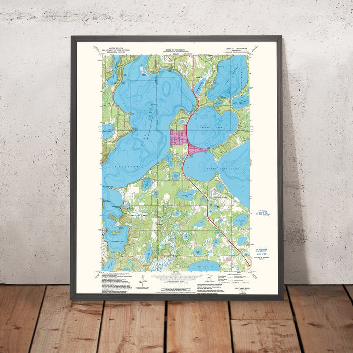 Old Map of Gull Lake, Minnesota by USGS, 1973 – Nisswa, North Long Lake & Round Lake