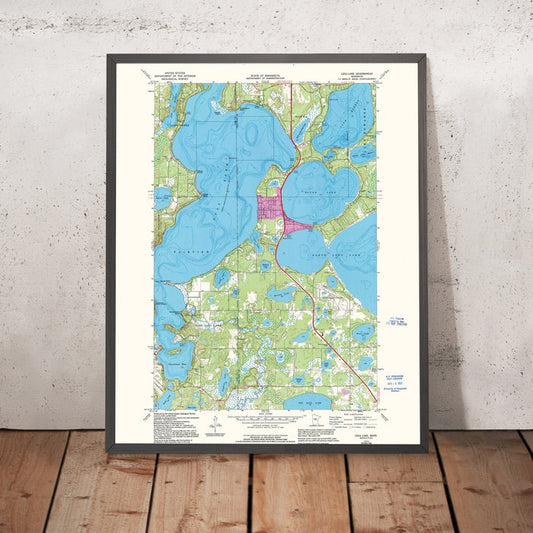 Old Map of Gull Lake, Minnesota by USGS, 1973 – Nisswa, North Long Lake & Round Lake