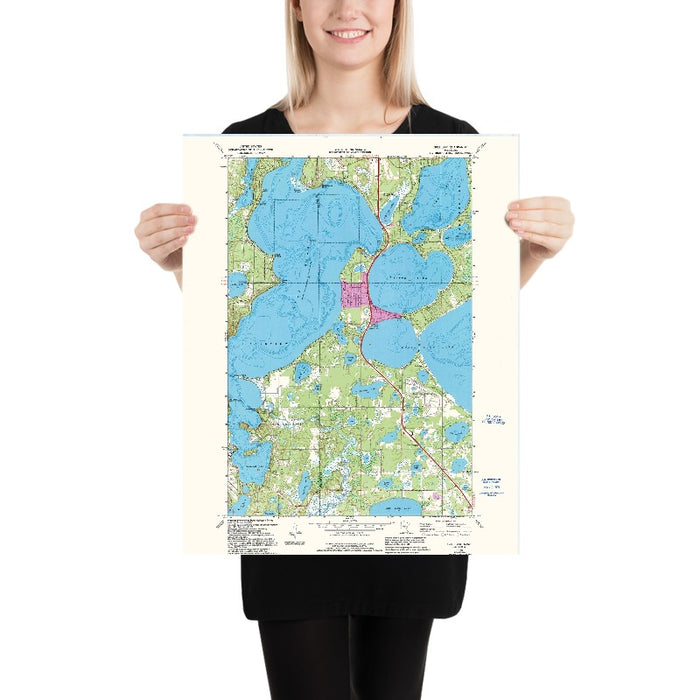 Old Map of Gull Lake, Minnesota by USGS, 1973 – Nisswa, North Long Lake & Round Lake