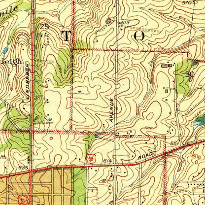 Old Map of Kirkwood, Missouri by USGS, 1940 – Valley Park, River Des Peres & Gravois Creek