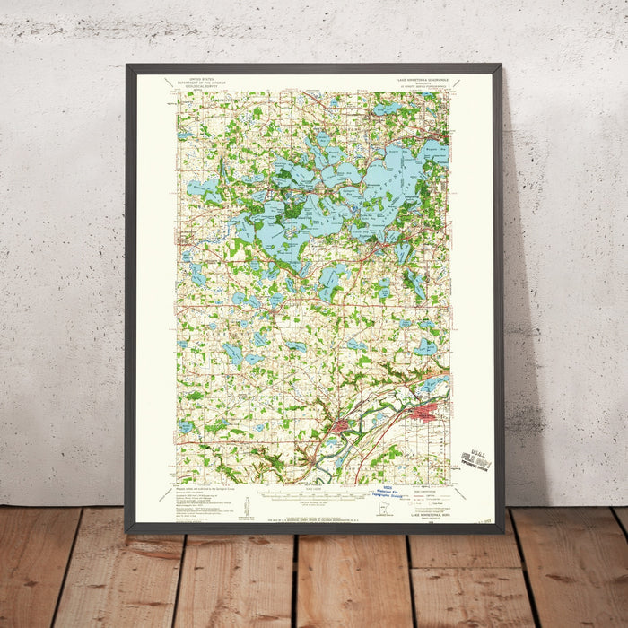 Old Map of Lake Minnetonka, Minnesota by USGS, 1958 – Excelsior, Wayzata & Crystal Bay