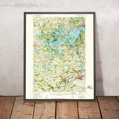Old Map of Lake Minnetonka, Minnesota by USGS, 1958 – Excelsior, Wayzata & Crystal Bay